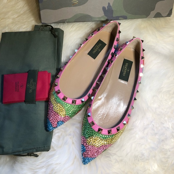 【sold】New authentic Valentino stud flats - Picture 4 of 8